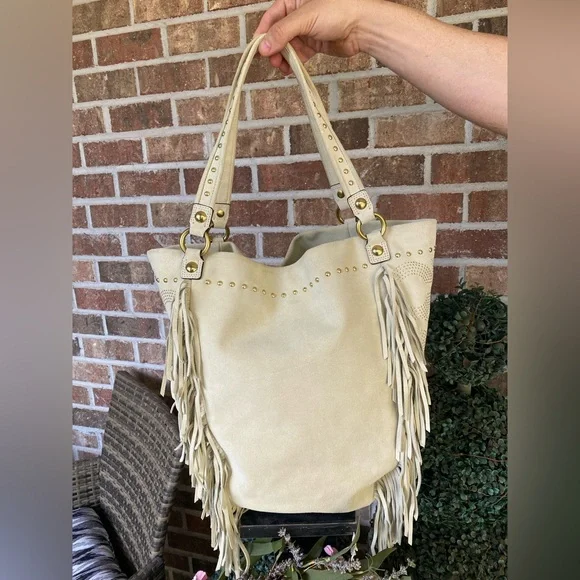 Coach Poppy Limited Edition BELLA Fringe Suede Shoulder Bag 16734 UNICORN! - Picture 7 of 15